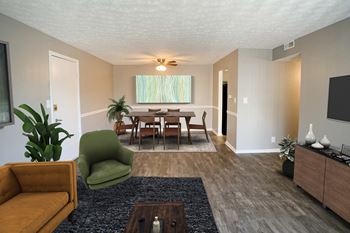 Modern Living Room at Knobs Pointe Apartments, Indiana